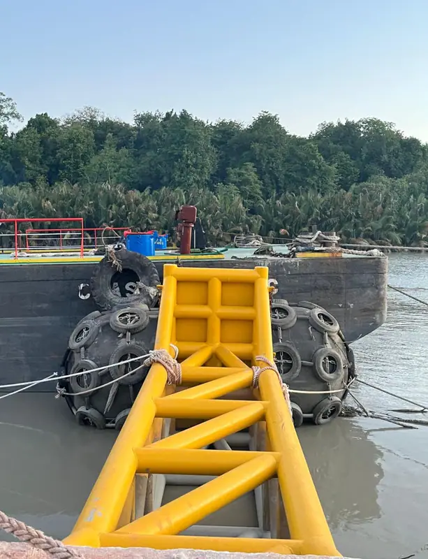 Multi-Purpose Cargo Jetty — Marine fender installation and river cargo interface