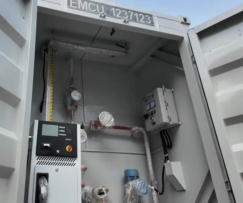 Containerised Mobile Fuel Tanks — Dispenser bay and pump set