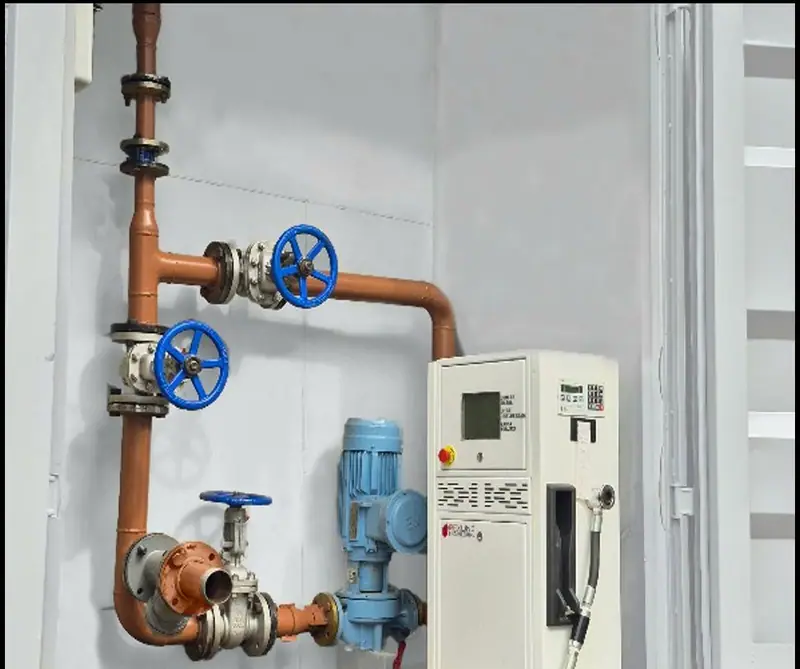 Containerised Mobile Fuel Tanks — Dispenser bay and pump set