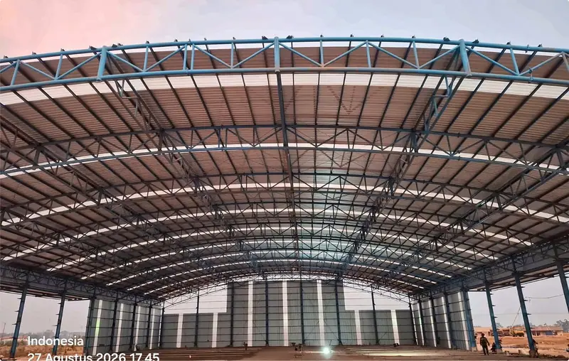 T-Workshop Complex, 13,360 m² — Roof and cladding, August 2026