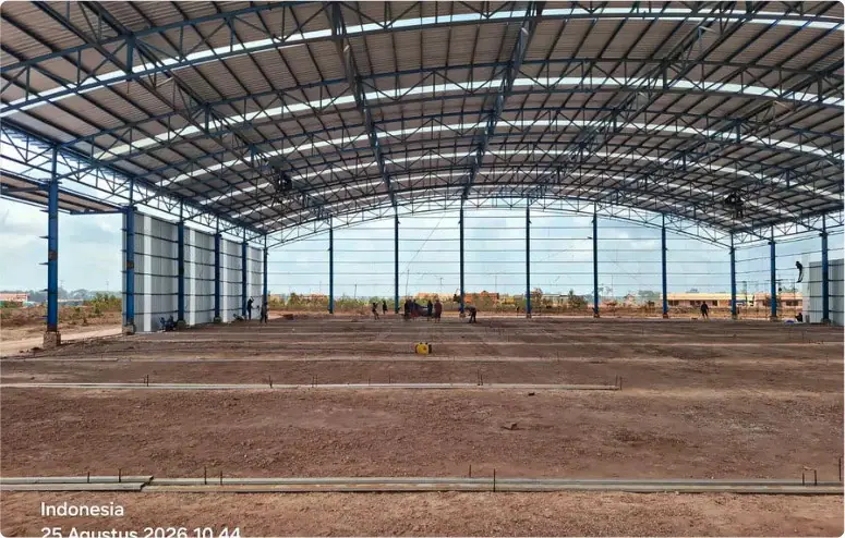 T-Workshop Complex, 13,360 m² — Roof and cladding, August 2026