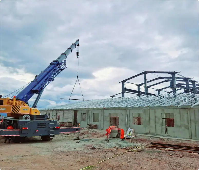 Permanent Workshop, Office & Support Facilities — Steel erection, 2025