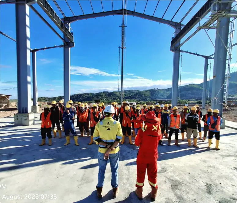 Permanent Workshop, Office & Support Facilities — Crane runway and roofing