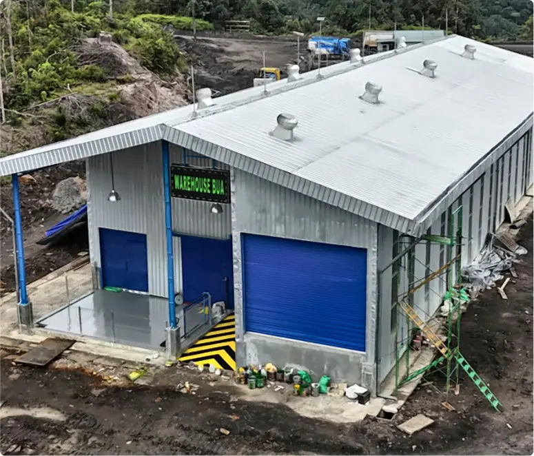 Workshop & Warehouse — Canopy structure and roof system