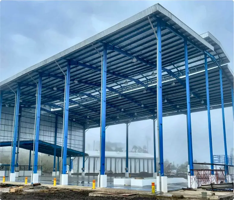Workshop & Warehouse — Canopy structure and roof system