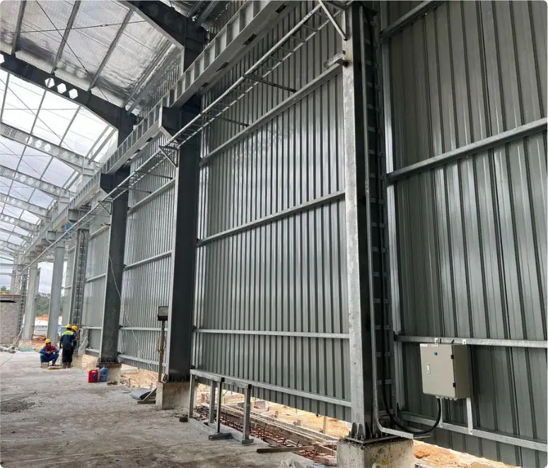 Coal Washing Plant Infrastructure — Portal frame erection