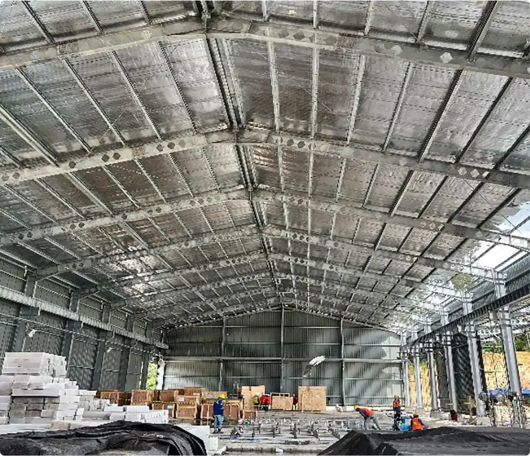 Coal Washing Plant Infrastructure — Portal frame erection
