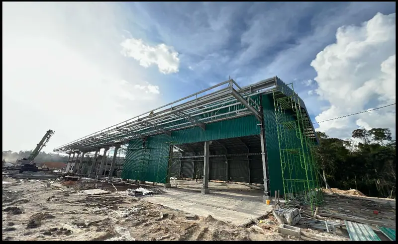 Coal Washing Plant Infrastructure — Cladding and building close-out