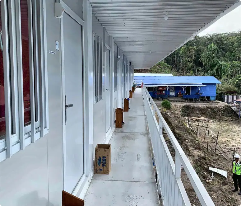 Housing Camp & Kitchen — Blocks, corridors and rooms
