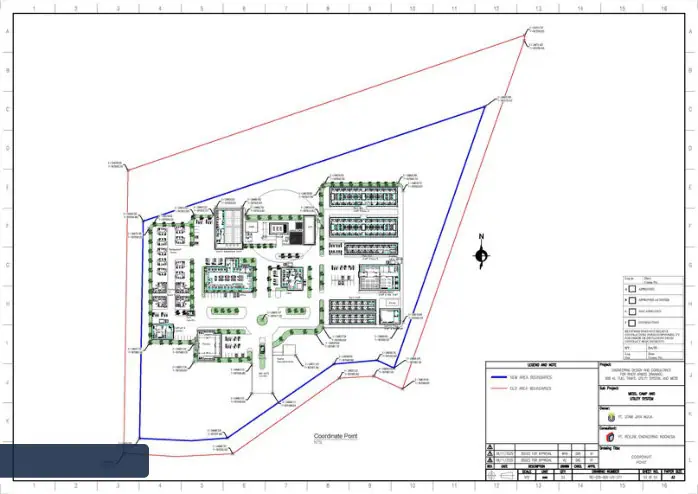 Mess, Drainage Tunnel & Fuel Facilities — Design drawings and site investigation