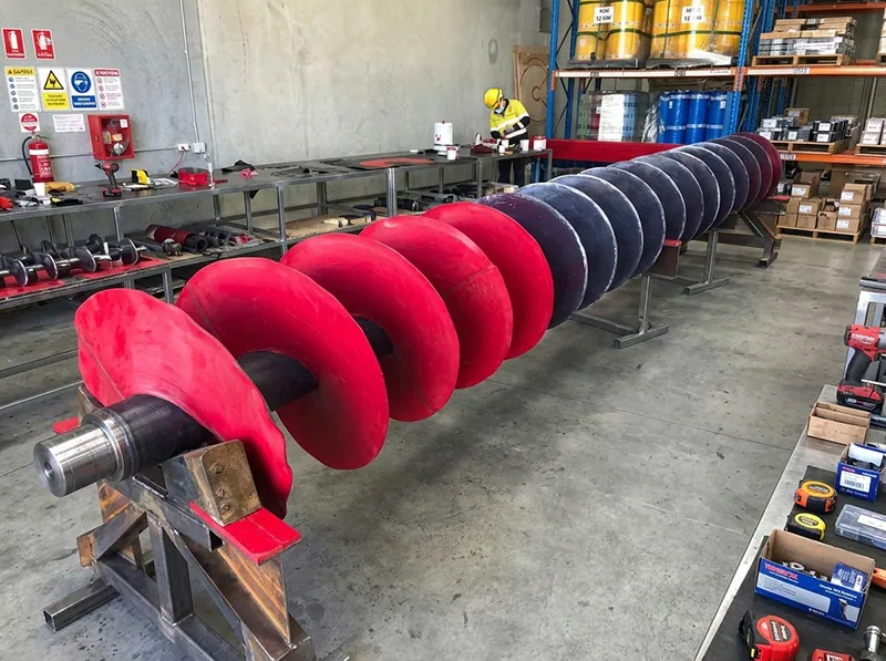 Completed screw feeder nickel mining